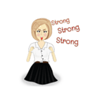 chinese girl strong（個別スタンプ：38）