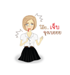 chinese girl strong（個別スタンプ：40）
