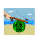 Natsu the beach ball（個別スタンプ：27）