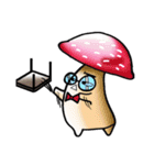 Mushroom plant working mood distractions（個別スタンプ：22）