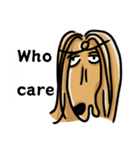 the Arrogant Afghan Hound（個別スタンプ：23）