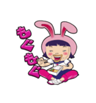 うさぎ女子♪（個別スタンプ：7）