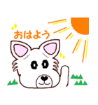 Lucky犬レオと毎日一緒に（個別スタンプ：3）