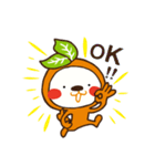 Orange dog and his robot friend ！（個別スタンプ：1）