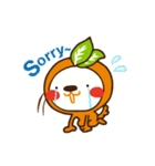 Orange dog and his robot friend ！（個別スタンプ：2）