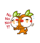 Orange dog and his robot friend ！（個別スタンプ：3）