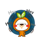 Orange dog and his robot friend ！（個別スタンプ：5）