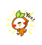 Orange dog and his robot friend ！（個別スタンプ：6）