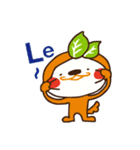 Orange dog and his robot friend ！（個別スタンプ：8）