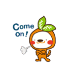 Orange dog and his robot friend ！（個別スタンプ：10）