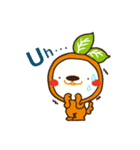 Orange dog and his robot friend ！（個別スタンプ：11）