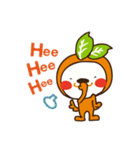 Orange dog and his robot friend ！（個別スタンプ：13）