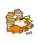 Orange dog and his robot friend ！（個別スタンプ：14）