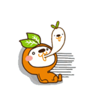 Orange dog and his robot friend ！（個別スタンプ：16）
