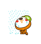 Orange dog and his robot friend ！（個別スタンプ：19）