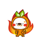 Orange dog and his robot friend ！（個別スタンプ：21）