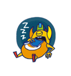Orange dog and his robot friend ！（個別スタンプ：30）