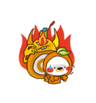Orange dog and his robot friend ！（個別スタンプ：40）