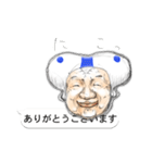 吹き出しと可愛い青頭巾ちゃん（個別スタンプ：9）