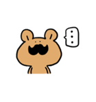 Moustache Bear（個別スタンプ：4）