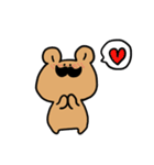 Moustache Bear（個別スタンプ：14）