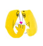 funny yellow dog（個別スタンプ：1）