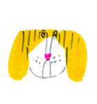 funny yellow dog（個別スタンプ：4）