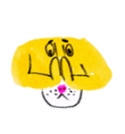 funny yellow dog（個別スタンプ：14）