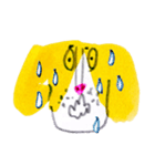 funny yellow dog（個別スタンプ：15）