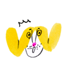 funny yellow dog（個別スタンプ：16）