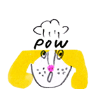 funny yellow dog（個別スタンプ：17）