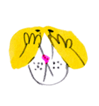 funny yellow dog（個別スタンプ：22）