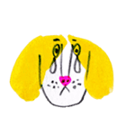 funny yellow dog（個別スタンプ：24）