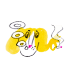 funny yellow dog（個別スタンプ：26）