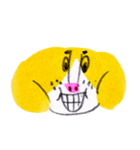 funny yellow dog（個別スタンプ：35）