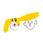 funny yellow dog（個別スタンプ：36）