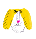 funny yellow dog（個別スタンプ：37）