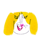 funny yellow dog（個別スタンプ：39）