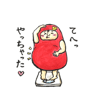Healing DARUMA Miss DARUMARIKO（個別スタンプ：17）