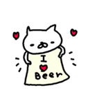 お酒大好きねこスタンプ Cat Love Beer（個別スタンプ：22）