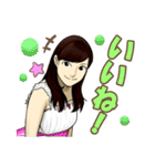 美女図鑑スタンプ（個別スタンプ：7）