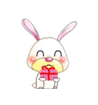 A Pink Lovely Rabbit（個別スタンプ：22）