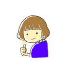 そこらへんの女の子（個別スタンプ：5）