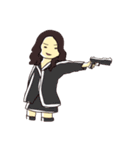 そこらへんの女の子（個別スタンプ：30）