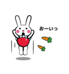 赤シャツうさぎさん（個別スタンプ：3）