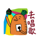 ラブリー野菜 Cai Cai＆ Luo Luo 2（個別スタンプ：6）