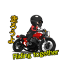 ネイキッドバイクに乗るライダー2（個別スタンプ：27）