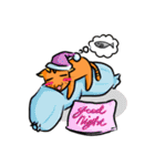 simple sticker : orange cat（個別スタンプ：3）