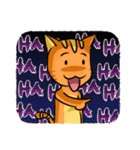 simple sticker : orange cat（個別スタンプ：11）