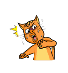 simple sticker : orange cat（個別スタンプ：12）